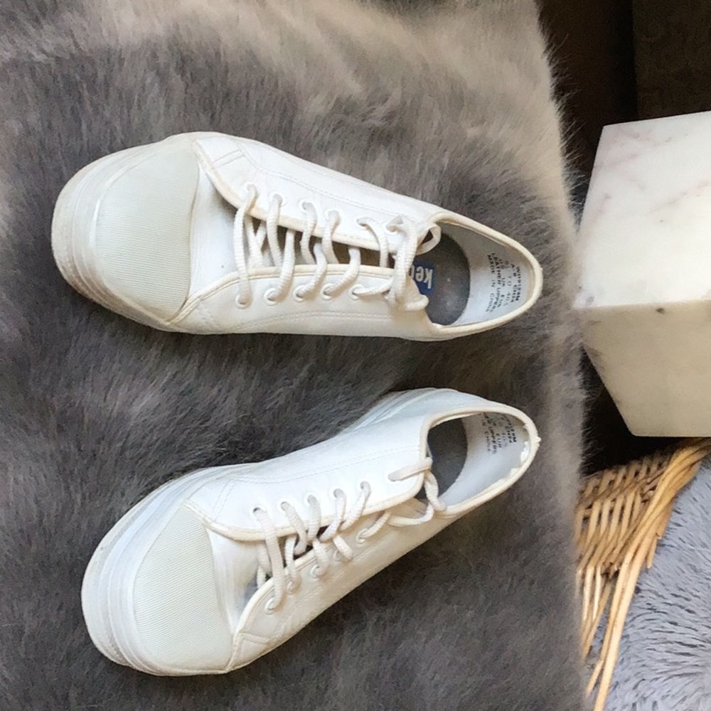 Leather platform Keds sneakers.
